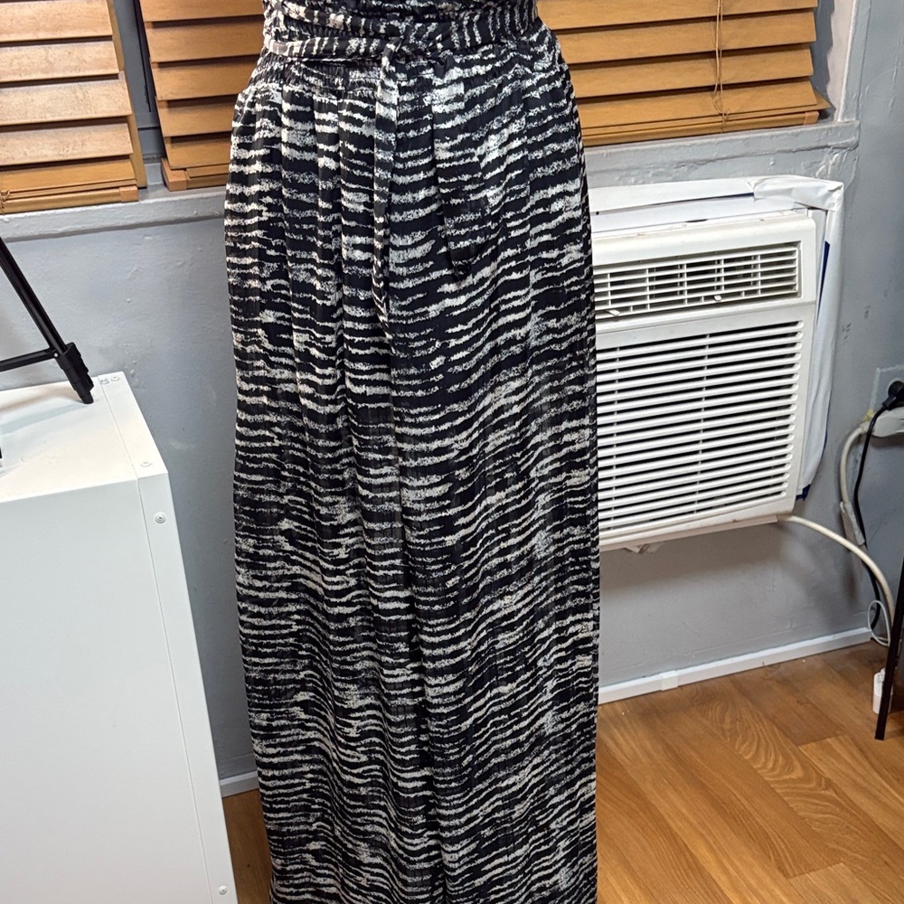 Heart Soul Black and White Wide Leg Pants